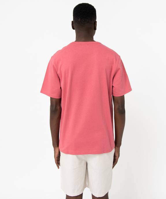 Tee-shirt à manches courtes uni homme vue3 - GEMO 4G HOMME - GEMO