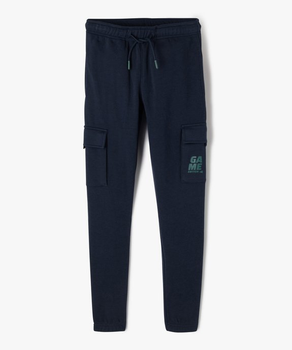 Pantalon de jogging coupe cargo garçon vue1 - GEMO (JUNIOR) - GEMO