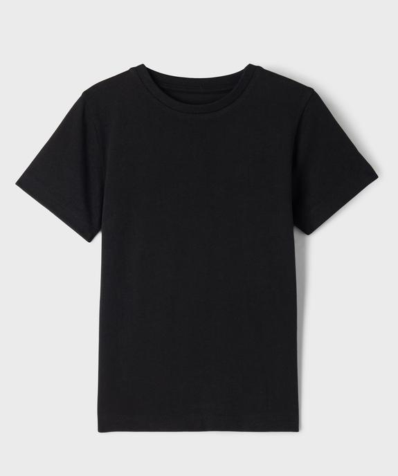 Tee-shirt à manches courtes en coton uni garçon vue1 - GEMO 4G GARCON - GEMO