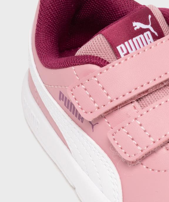 Baskets basses à scratch Courtflex V3 bébé fille - Puma vue6 - PUMA - GEMO