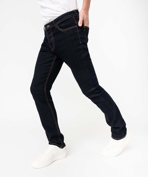 Jean homme straight en coton stretch vue2 - GEMO (HOMME) - GEMO