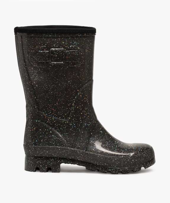 Bottes de pluie femme à paillettes avec doublure chaude vue1 - GEMO (EQUIPT) - GEMO