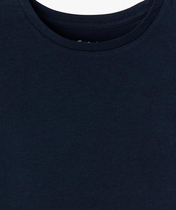 Tee-shirt manches courtes et col rond fille vue2 - GEMO 4G FILLE - GEMO