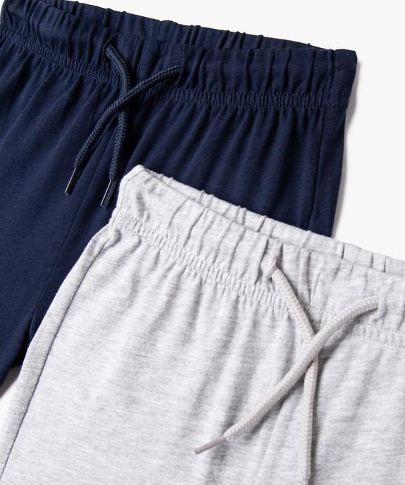 Short en jersey à taille élastiquée bébé garçon (lot de 2) vue2 - GEMO(BEBE DEBT) - GEMO