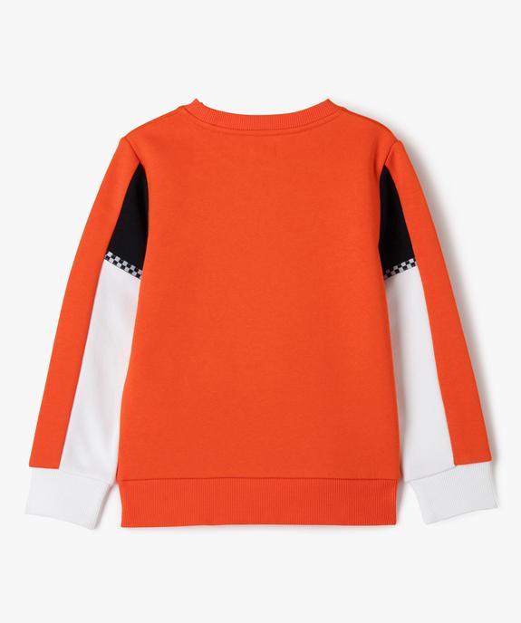 Sweat tricolore motif Formule 1 garçon  vue3 - GEMO (ENFANT) - GEMO