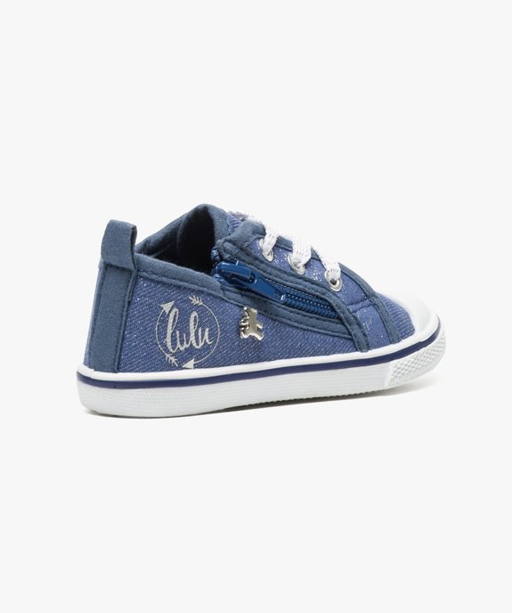 Baskets en toile denim irisée - LuluCastagnette vue4 - LULU CASTAGNETT - GEMO