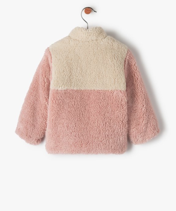 Veste bébé fille douillette en polyester recyclé vue4 - GEMO 4G BEBE - GEMO