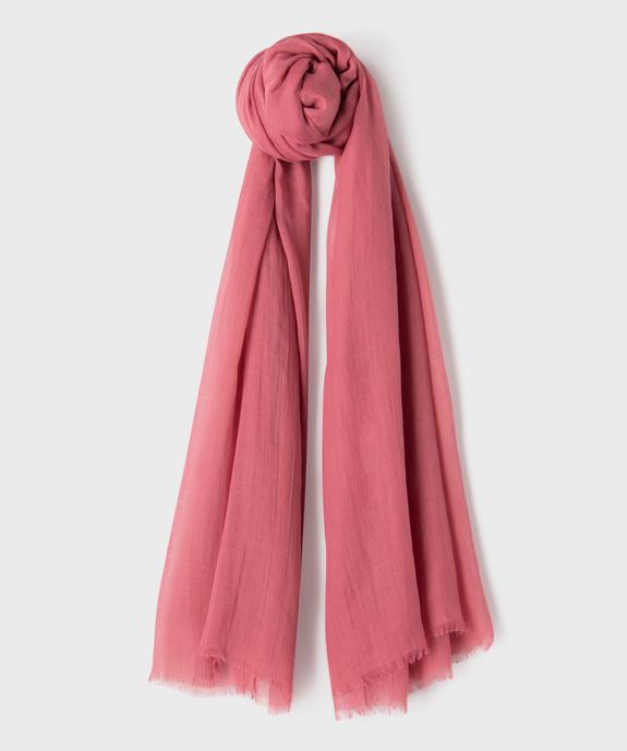 Foulard uni femme vue1 - GEMO 4G FEMME - GEMO