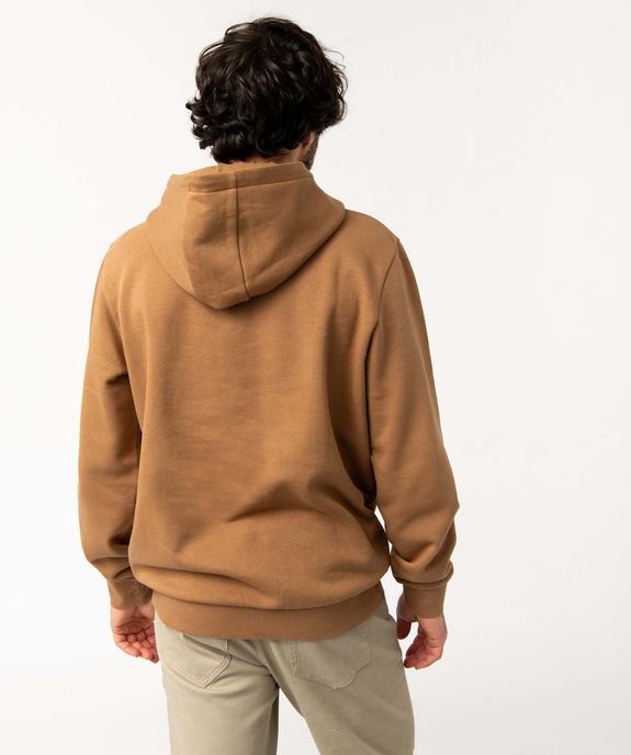 Sweat homme en jersey molletonné à capuche vue3 - GEMO 4G HOMME - GEMO