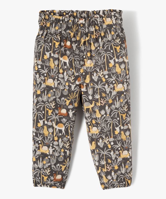 Pantalon bébé fille en maille fluide et légère imprimée vue1 - GEMO(BEBE DEBT) - GEMO