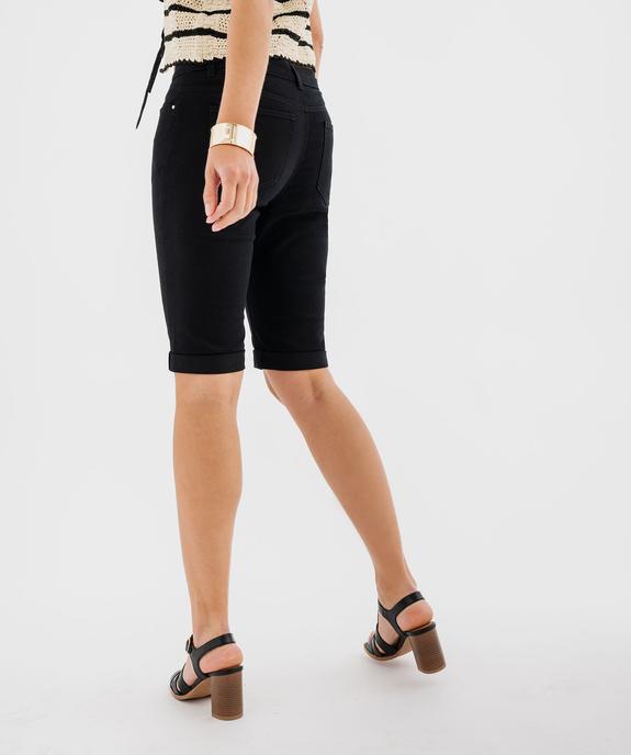 Bermuda slim en coton extensible femme vue16 - GEMO 4G FEMME - GEMO