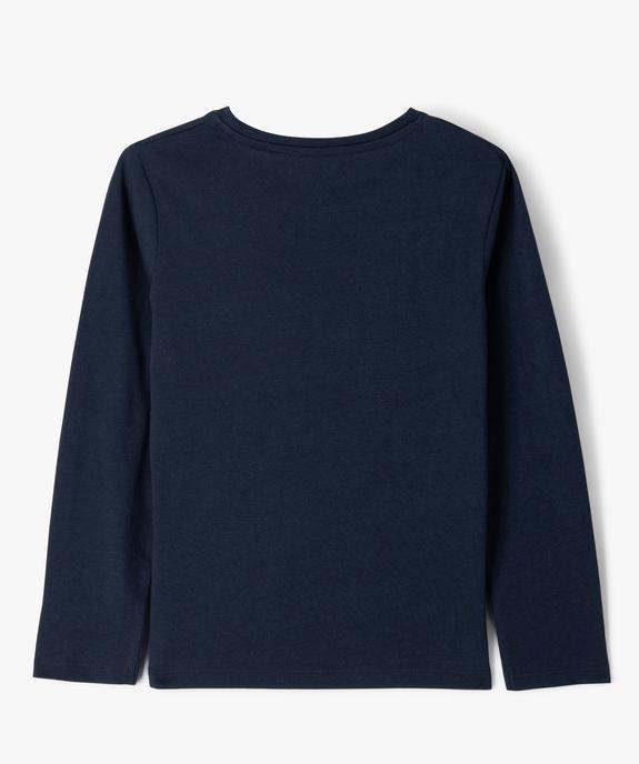 Tee-shirt à manches longues avec motif fille vue3 - GEMO (ENFANT) - GEMO