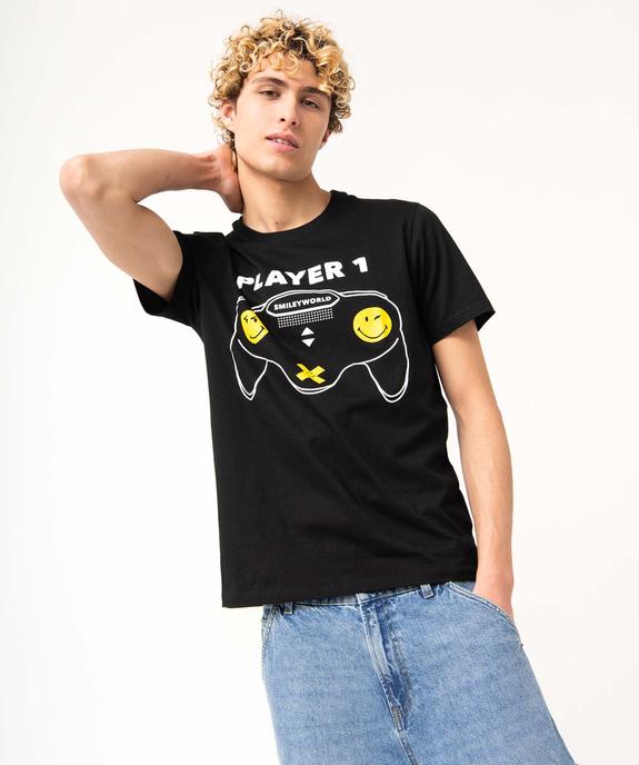 Tee-shirt homme imprimé fantaisie - Smiley vue2 - SMILEY - GEMO