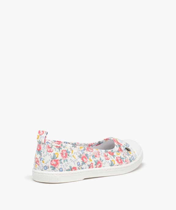 Ballerines fille en toile avec bout renforcé vue4 - GEMO (ENFANT) - GEMO