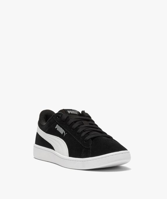 Baskets femme bicolores avec dessus en cuir velours – Puma vue2 - PUMA - GEMO