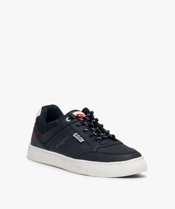 Baskets garçon à lacets bicolores et col denim – Lee Cooper vue2 - LEE COOPER - GEMO