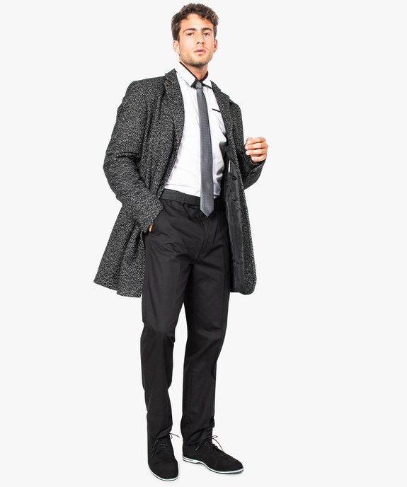 Chemise pour homme avec liserés contrastants coupe slim vue5 - GEMO(URBAIN) - GEMO