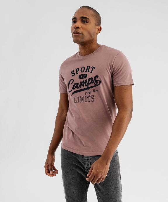 Tee-shirt manches courtes imprimé en relief homme - Camps United vue1 - CAMPS - GEMO