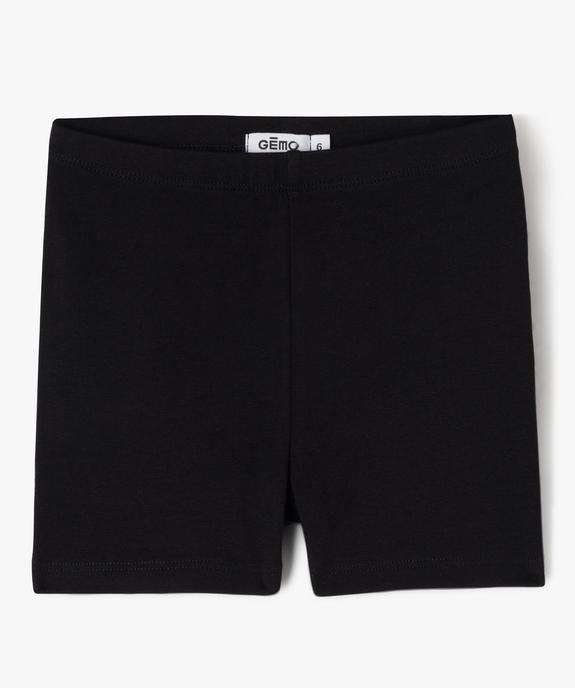 Short moulant en coton stretch fille vue1 - GEMO 4G FILLE - GEMO