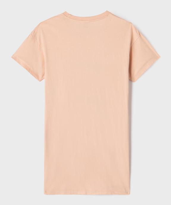 Chemise de nuit manches courtes en jersey fille - Hello Kitty vue3 - HELLO KITTY - GEMO