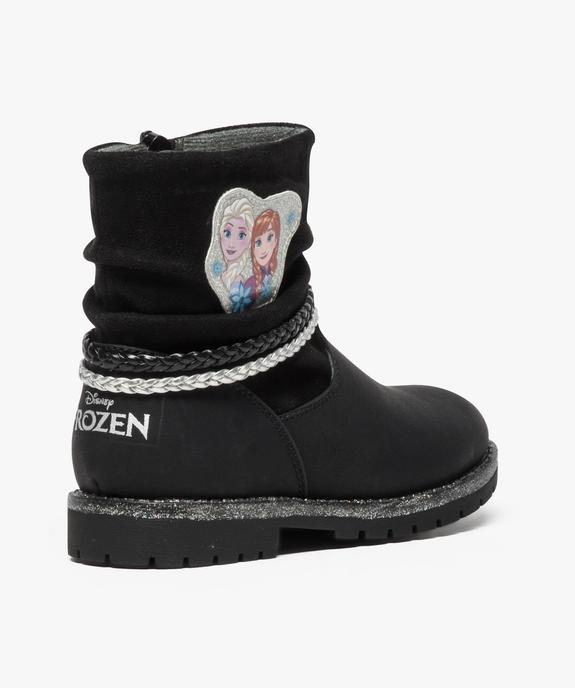Bottines bi-matières avec motifs Reine des Neiges - Disney vue4 - REINE DES NEIGE - GEMO