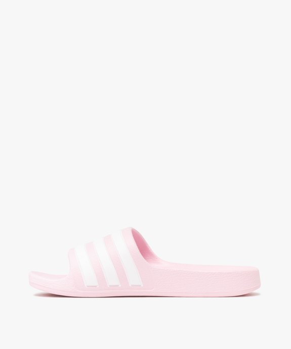 Mules de piscine fille à bandeau rayé Adilette Aqua - Adidas vue3 - ADIDAS - GEMO