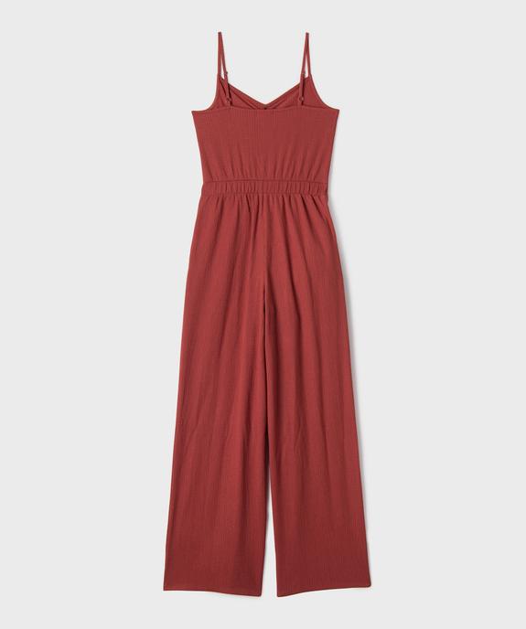 Combinaison pantalon à fines bretelles fille vue3 - GEMO 4G FILLE - GEMO