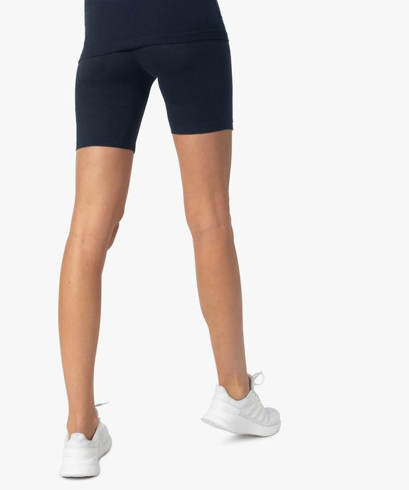 Legging court en maille extensible femme vue3 - GEMO 4G FEMME - GEMO