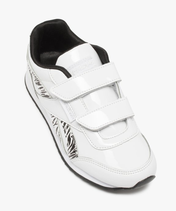 Baskets fille avec motifs zébrés à fermeture scratch - Reebok vue5 - REEBOK - GEMO