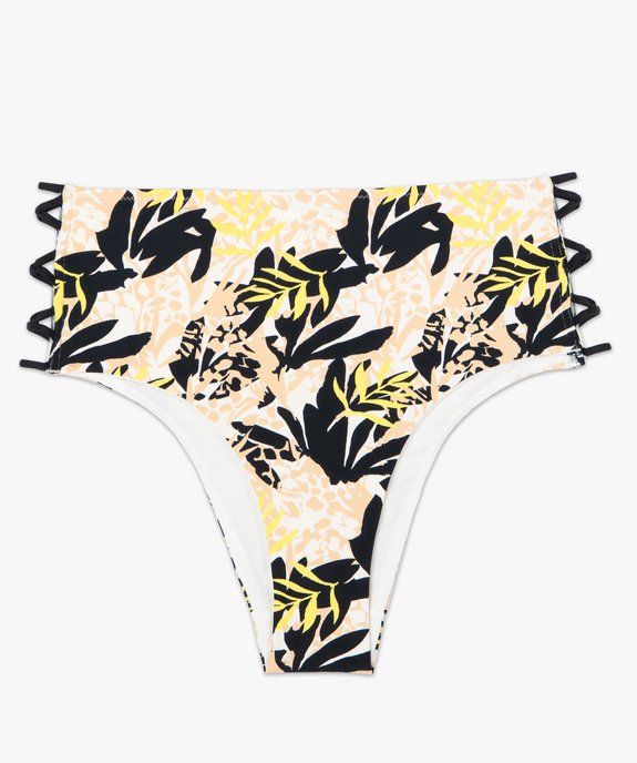 Bas de maillot de bain femme avec liens sur les hanches vue4 - GEMO (PLAGE) - GEMO