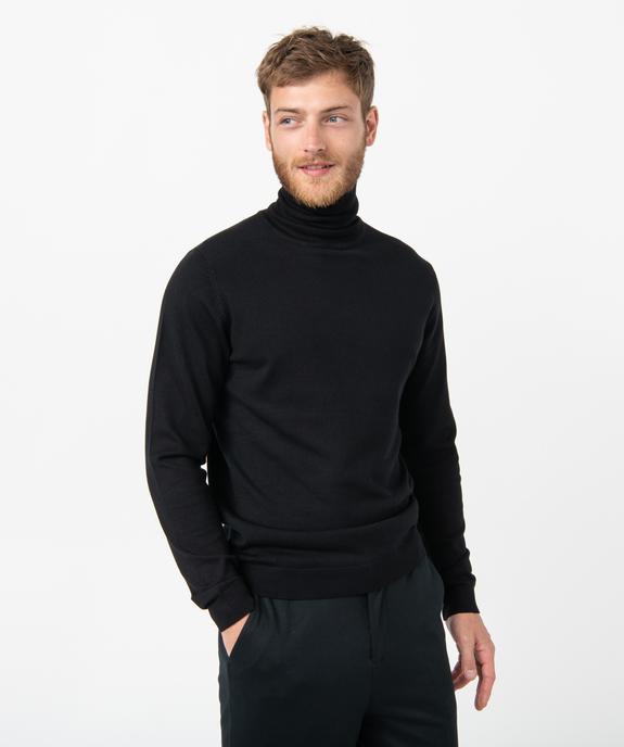 Pull à col roulé en maille fine homme vue1 - GEMO 4G HOMME - GEMO