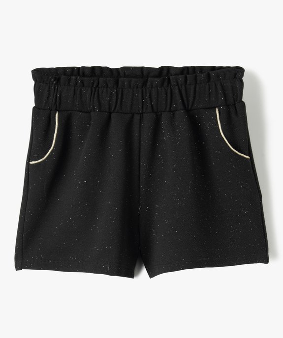 Short fille à paillettes en maille extensible vue2 - GEMO (ENFANT) - GEMO