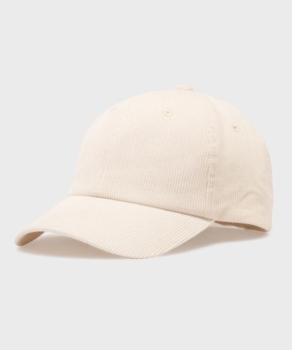 Casquette en velours côtelé femme vue1 - GEMO (ACCESS) - GEMO
