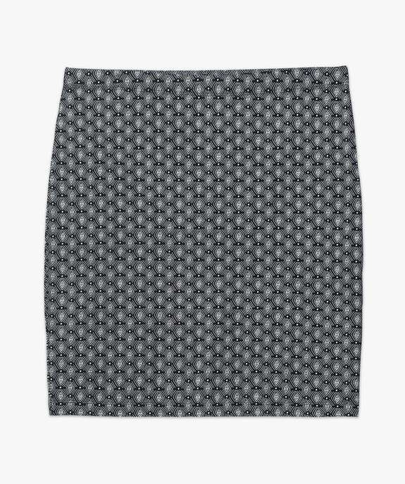 Jupe femme courte en jersey forme tube vue4 - GEMO(FEMME PAP) - GEMO