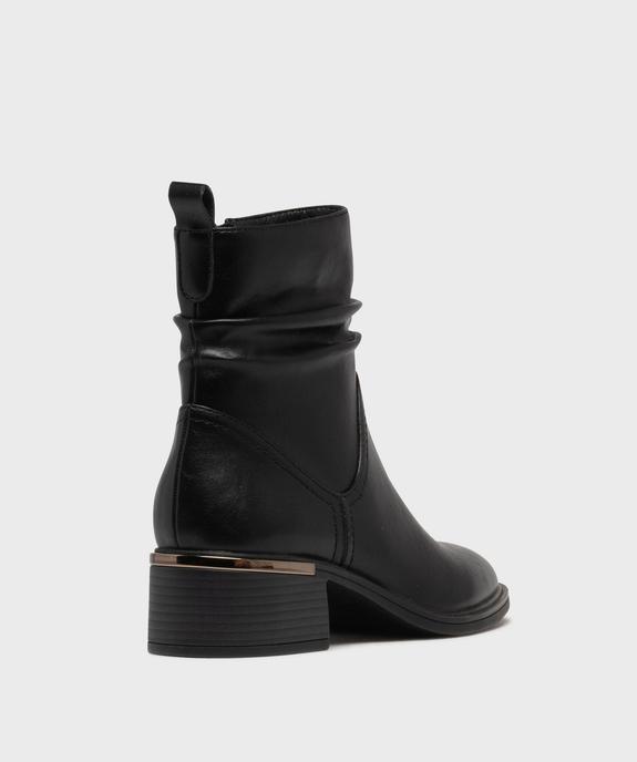 Bottines avec tige effet drapé femme - Valentina Baldano vue4 - VALENTINA BALDA - GEMO