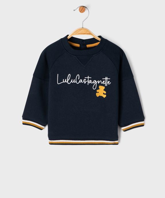 Sweat avec broderie poitrine bébé garçon - LuluCastagnette vue1 - LULU CASTAGNETTE GEMO FOR GOOD - GEMO