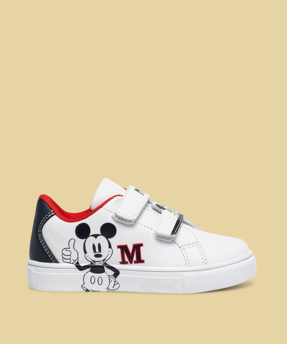 Baskets enfant à scratch imprimées Mickey vue1 - MICKEY - GEMO