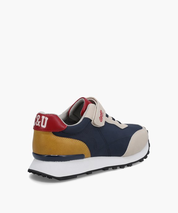 Baskets garçon colorées style rétro running - Camps vue4 - CAMPS UNITED - GEMO