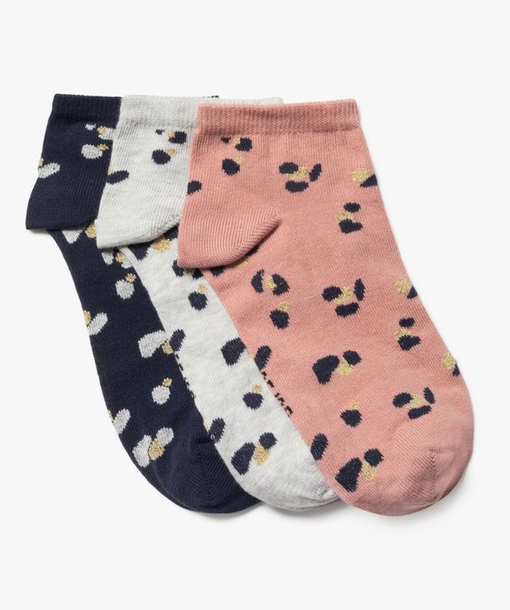 Chaussettes ultra courtes à motif pailletés femme (lot de 3) vue1 - GEMO(HOMWR FEM) - GEMO