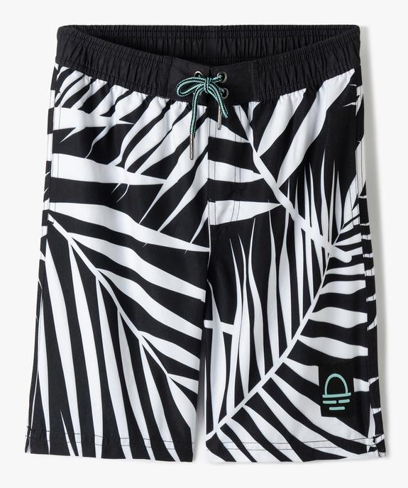 Short de bain garçon imprimé feuillage vue1 - GEMO (JUNIOR) - GEMO