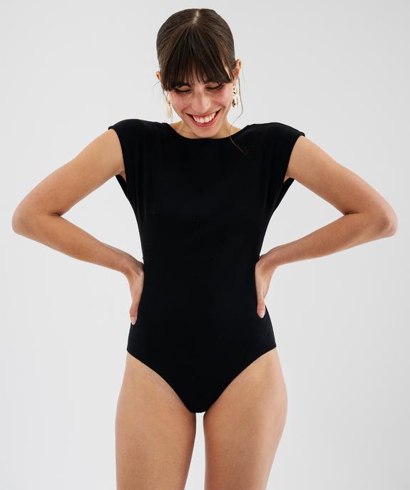 Body sans manches grand décolleté carré au dos femme vue5 - GEMO(FEMME PAP) - GEMO