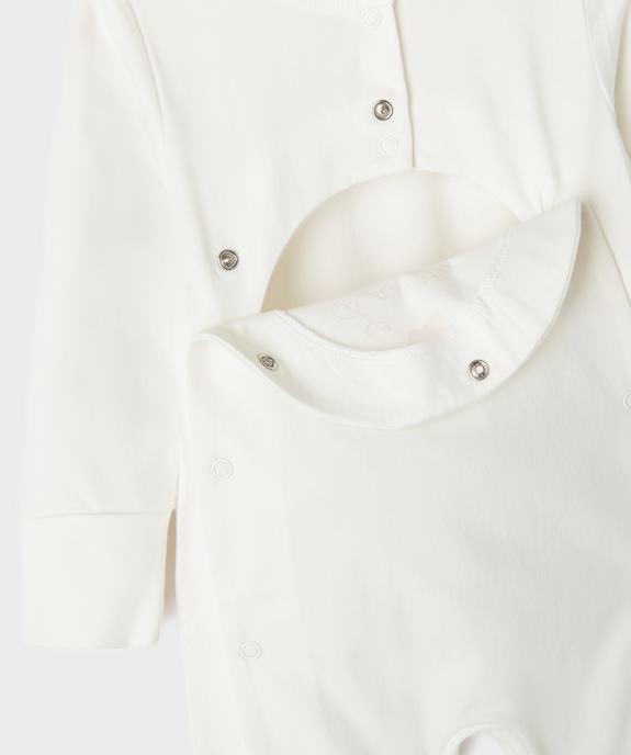 Ensemble 3 pièces bavoir, body et pyjama bébé vue3 - GEMO(BB COUCHE) - GEMO