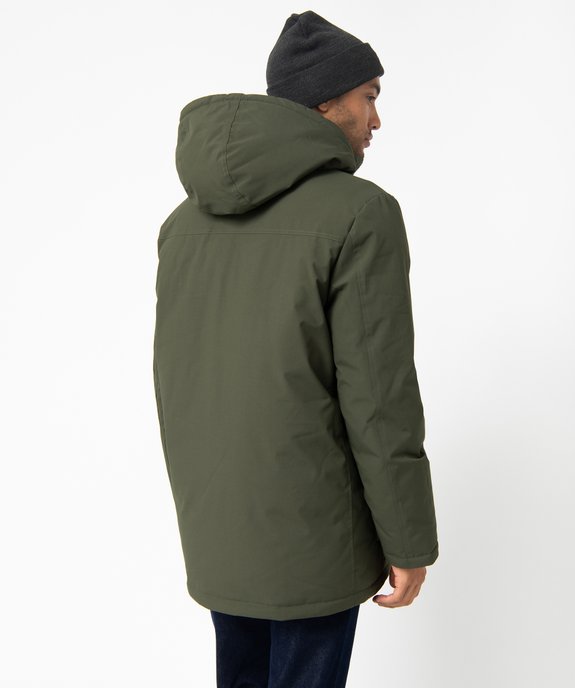 Parka homme multi-poches à capuche vue3 - GEMO (HOMME) - GEMO
