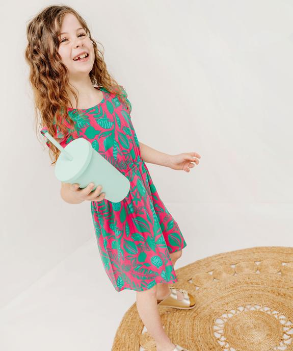 Robe sans manches en viscose fluide imprimée fille vue6 - GEMO 4G FILLE - GEMO