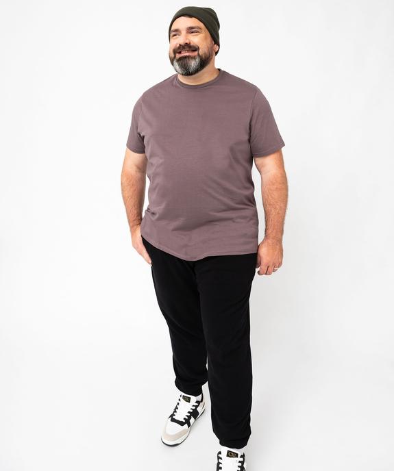 Tee-shirt à manches courtes et col rond homme vue7 - GEMO 4G HOMME - GEMO