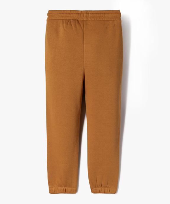 Pantalon de jogging molletonné garçon vue3 - PREMIER PRIX BY GEMO - GEMO