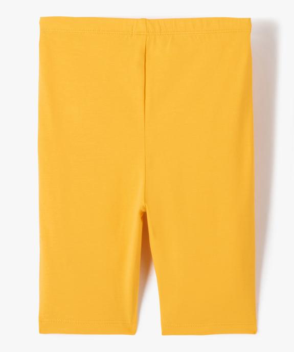 Legging court cycliste uni fille vue6 - GEMO 4G FILLE - GEMO