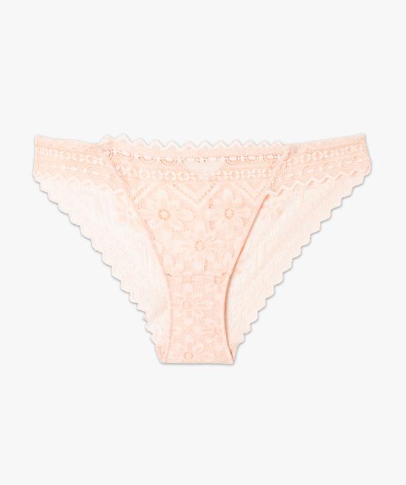 Culotte en dentelle fleurie femme vue4 - GEMO(HOMWR FEM) - GEMO