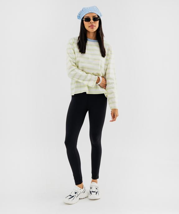 Legging de sport taille haute femme vue4 - GEMO(FEMME PAP) - GEMO