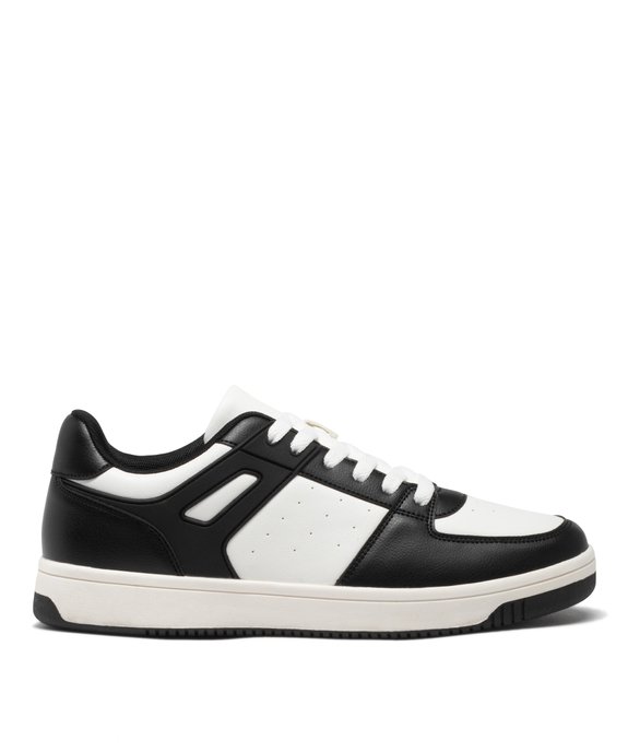 Baskets homme bicolores à lacets style rétro vue2 - 5 MILES GEMO FOR GOOD - GEMO